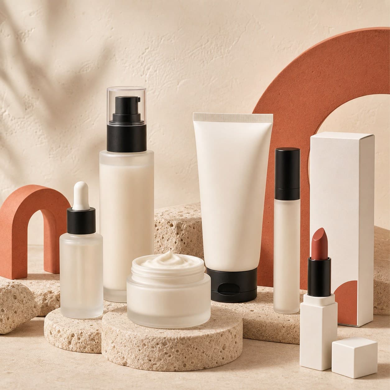 Línea cosmética premium lista para lanzar