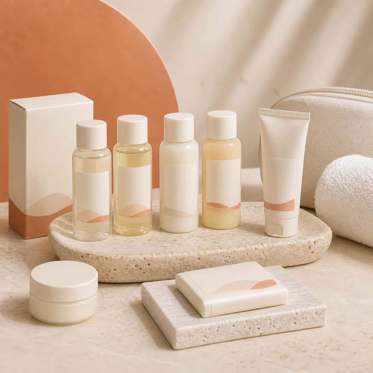 Amenities cosmeticos para hoteles, kits y miniaturas